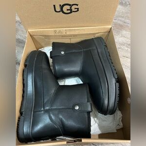 Women’s Leather Waterproof Mini UGG boots